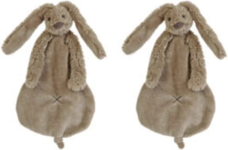 2 Happy Horse Richie Knuffeldoekjes | Baby cadeau | Kraam cadeau by Happy Horse in Brown – product photo