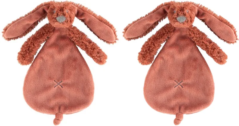 2 Happy Horse Richie Knuffeldoekjes - Baby cadeau - Kraamcadeau - Tuttle doekjes by Happy Horse in Rusty – product photo