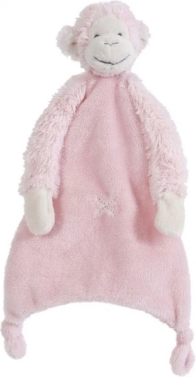 Aap Mickey Knuffeldoekje - Baby cadeau by Happy Horse in Pink – product photo