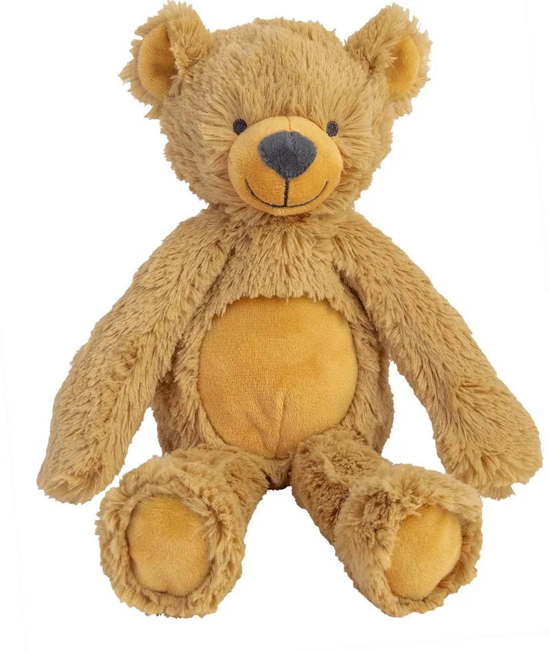 Beer Bradley Knuffel 28cm - Baby knuffel fra Happy Horse i Okergeel – produktbillede