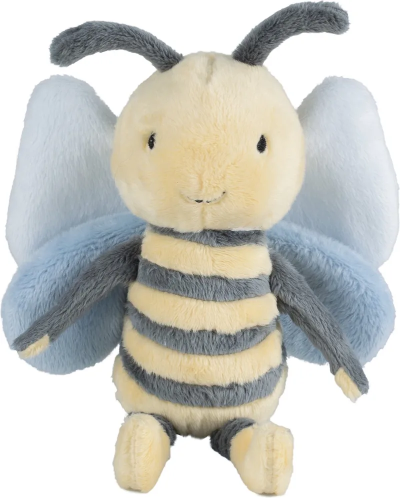 Bij Benja Knuffel 26cm - Blauw/Geel - Baby knuffel van Happy Horse in Blauw – productfoto