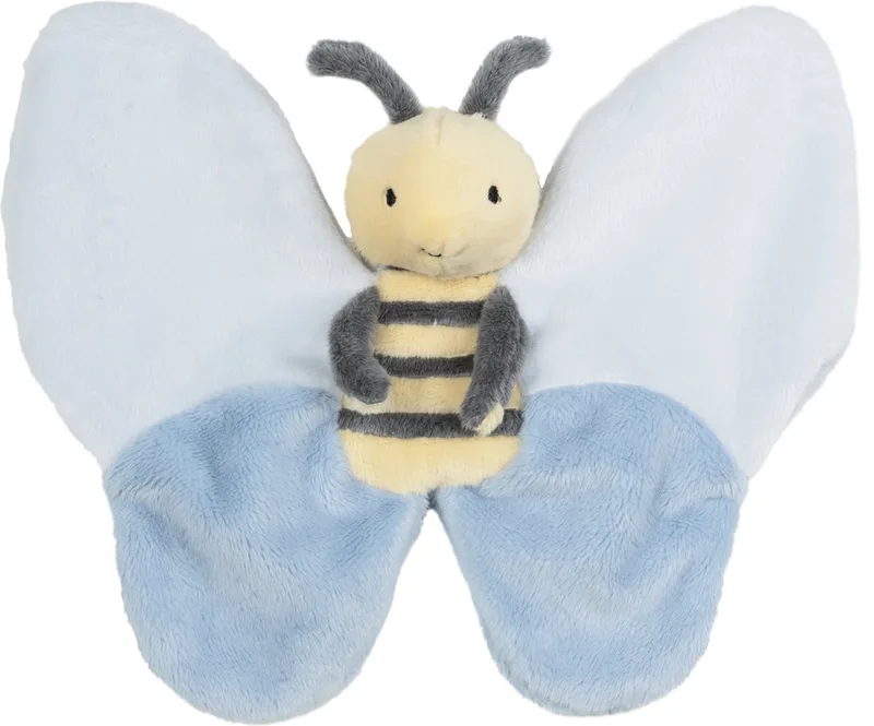 Bij Benja Knuffeldoekje - Blauw/Geel - Baby cadeau van Happy Horse in Blauw – productfoto