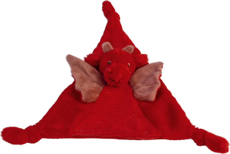 Draak Tine Knuffeldoekje - Baby cadeau van Happy Horse in Rood – productfoto