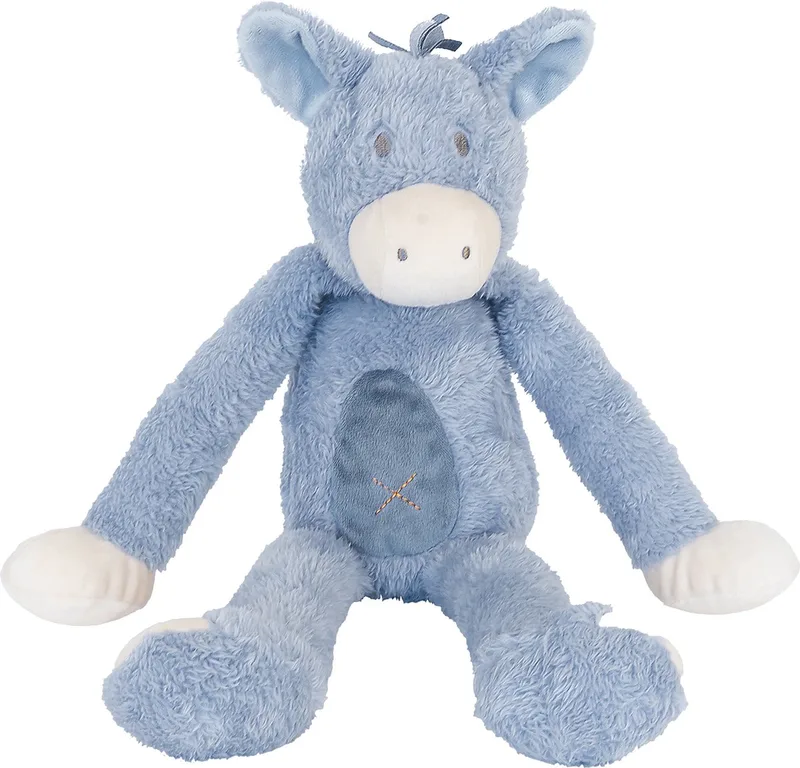 Ezel Denzell Knuffel 40cm - Baby knuffel de Happy Horse en Bleu – photo produit