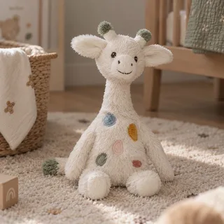 Giraf Gizzy Knuffel 22 cm - Baby knuffel van Happy Horse in Grijs – productfoto 2 van 2
