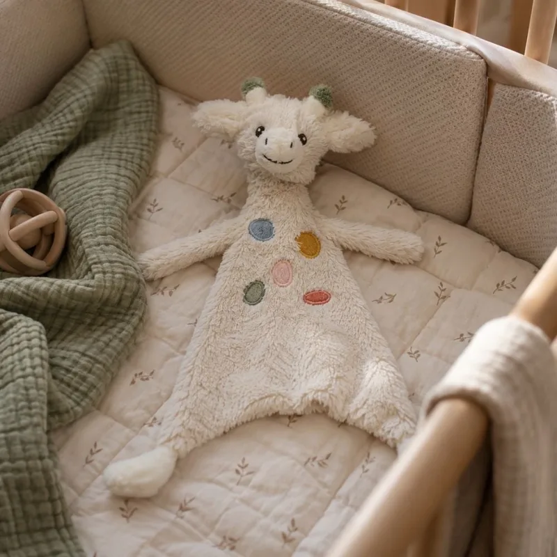 Giraf Gizzy Knuffeldoek - Baby cadeau by Happy Horse in Grey – product photo 2 of 2
