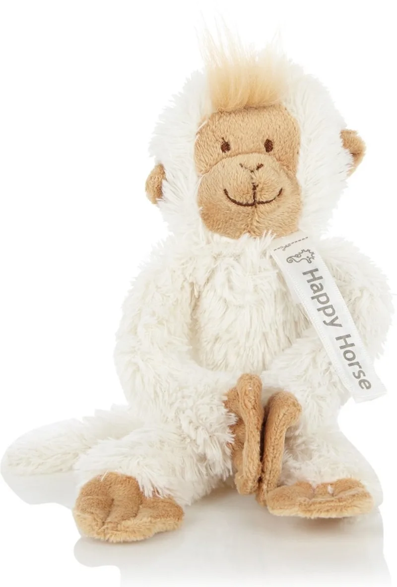 Hangende Aap Knuffel 23cm - Baby knuffel by Happy Horse in White – product photo