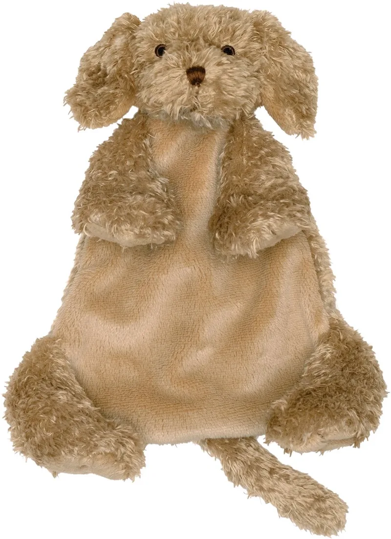 Hond Brownie Knuffeldoek 22 cm - Baby cadeau van Happy Horse in Bruin – productfoto