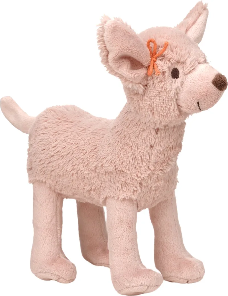 Hond Dana Knuffel 23 cm - Baby knuffel van Happy Horse in Roze – productfoto