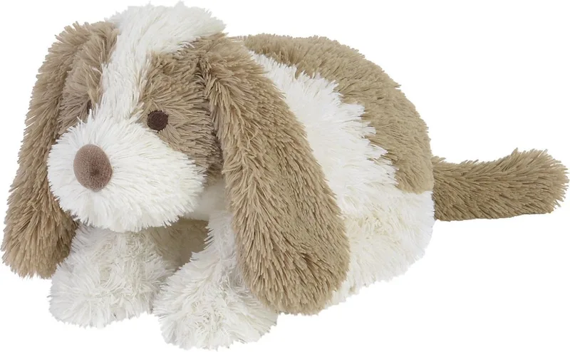 Hond David Knuffel 20cm - Wit/Beige - Baby knuffel by Happy Horse in White – product photo