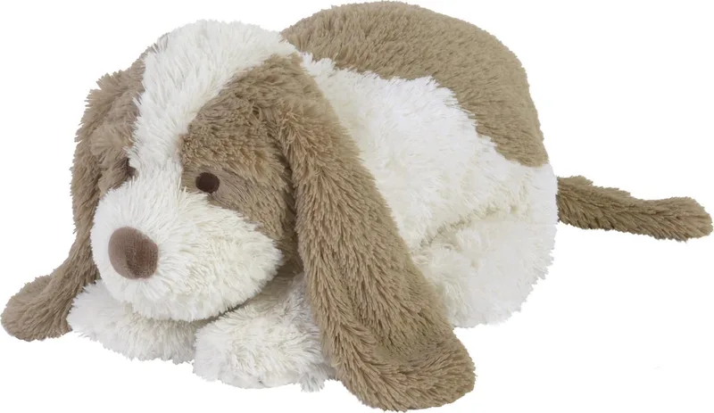 Hond David Knuffel 28cm - Wit/Beige - Baby knuffel by Happy Horse in White – product photo