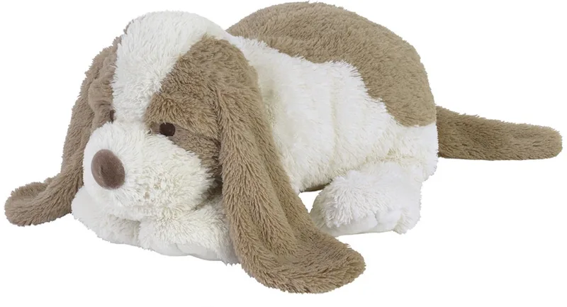 Hond David Knuffel 70 cm - Baby knuffel van Happy Horse in Wit, Bruin – productfoto