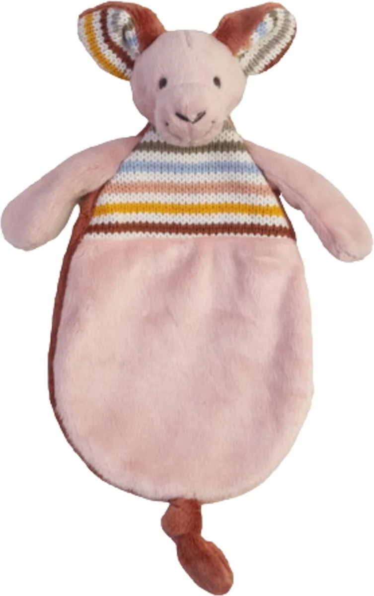 Kangoeroe Katey Knuffeldoekje - Roze/Multi - Baby cadeau de Happy Horse en Rose – photo produit