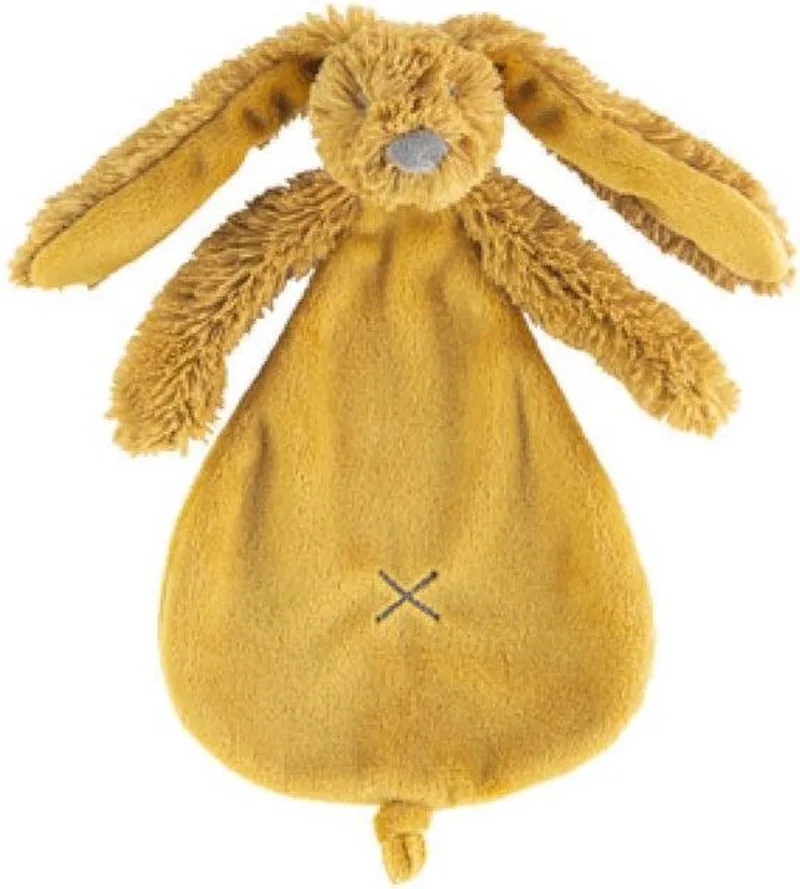 Knuffeldoekje Konijn - Richie van Happy Horse in Okergeel – productfoto