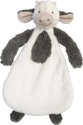 Koe Casper Knuffeldoekje - Wit/Grijs - Baby cadeau by Happy Horse in White – product photo 1 of 3