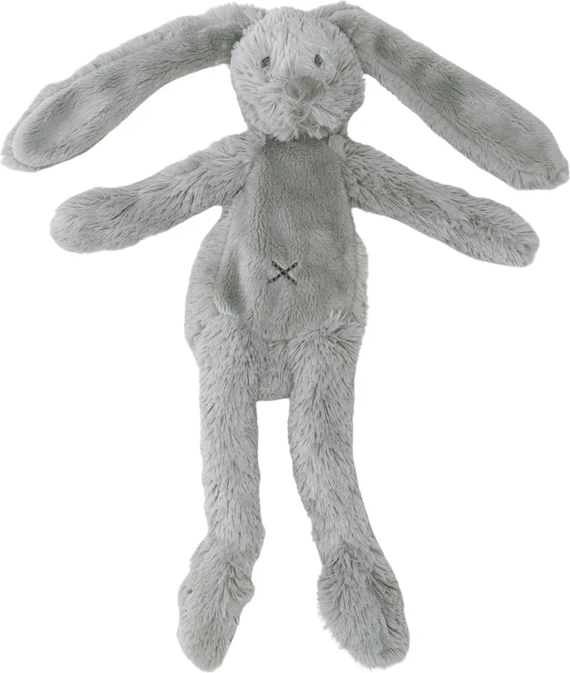 Konijn Richie Flatstyle Knuffel 27 cm - Baby knuffel de Happy Horse en Gris – photo produit