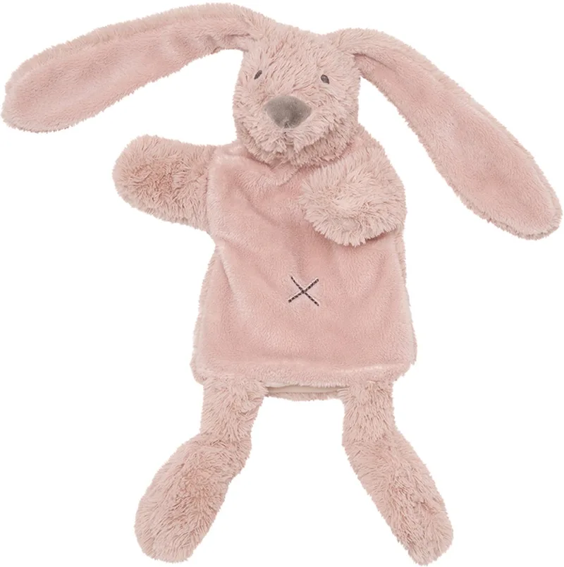 Konijn Richie Handpop Knuffel - Baby cadeau by Happy Horse in Oudroze – product photo