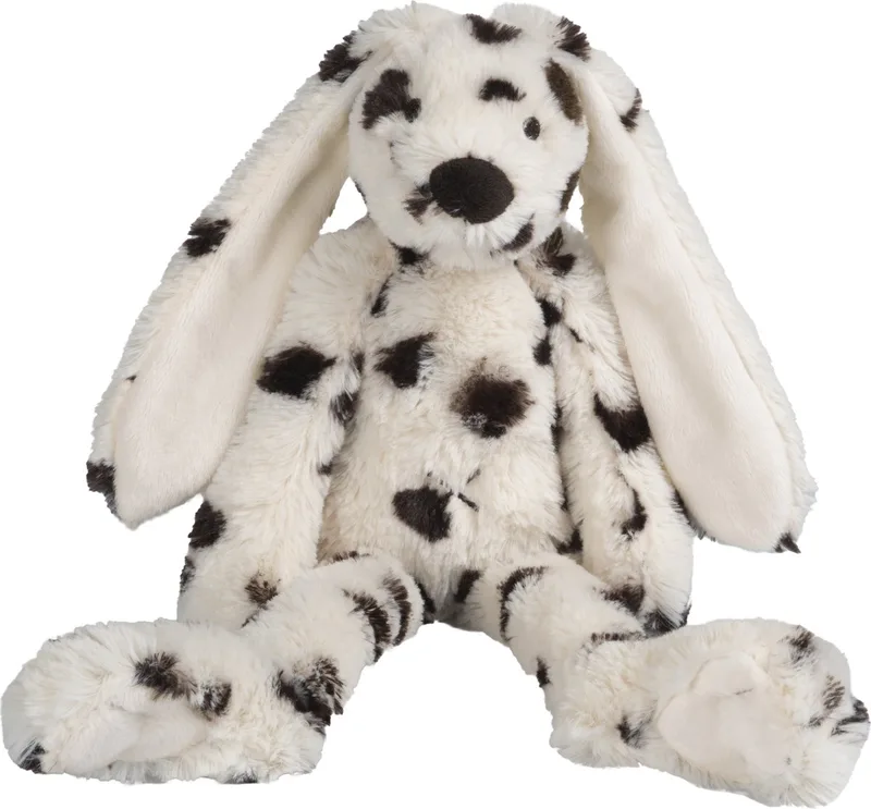 Konijn Richie Knuffel 28cm - Special (wit/zwart) - Baby knuffel by Happy Horse in White, Brown – product photo