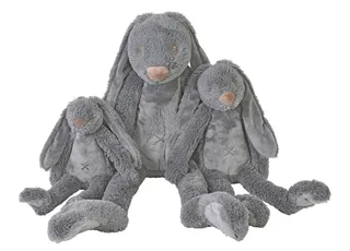 Konijn Richie Knuffel 38cm - Baby knuffel de Happy Horse en Gris foncé – photo produit 2 sur 2