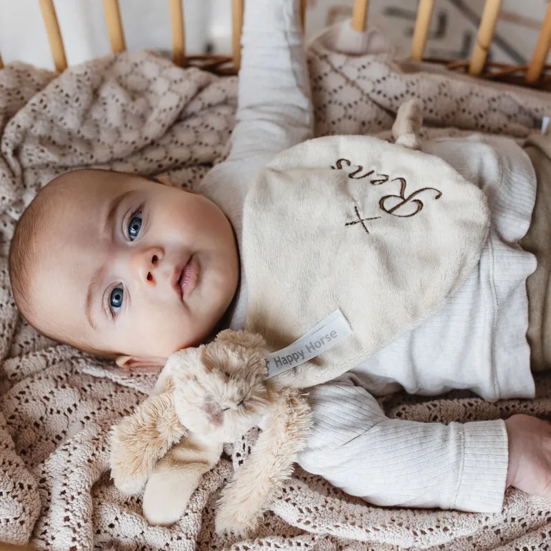 Konijn Richie Knuffeldoekje - Baby cadeau von Happy Horse in Beige – Produktfoto 2 von 4