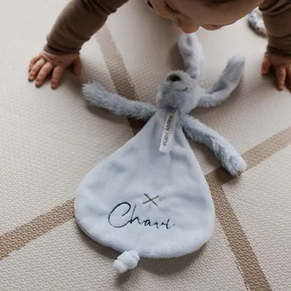 Konijn Richie Knuffeldoekje - Baby cadeau von Happy Horse in Blau – Produktfoto 2 von 4