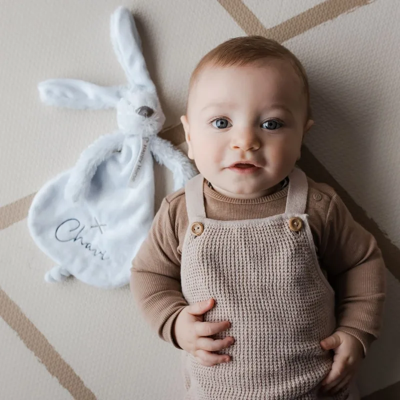 Konijn Richie Knuffeldoekje - Baby cadeau von Happy Horse in Blau – Produktfoto 4 von 4