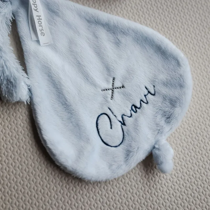 Konijn Richie Knuffeldoekje - Baby cadeau von Happy Horse in Blau – Produktfoto 3 von 4