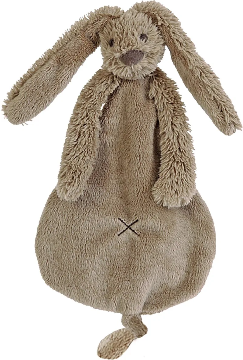 Konijn Richie Knuffeldoekje - Baby cadeau fra Happy Horse i Brun – produktbillede
