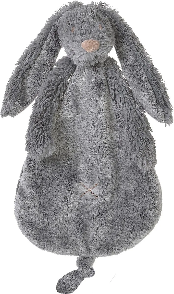 Konijn Richie Knuffeldoekje - Baby cadeau by Happy Horse in Dark grey – product photo