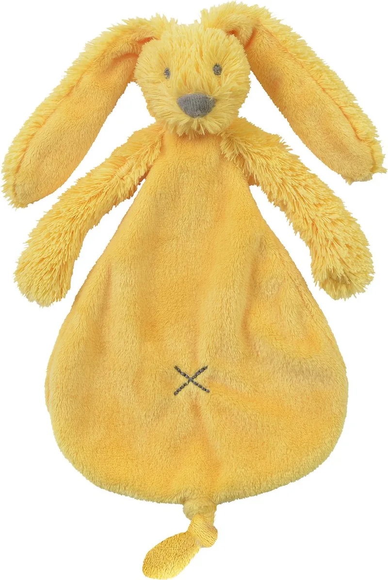 Konijn Richie Knuffeldoekje - Baby cadeau by Happy Horse in Yellow – product photo