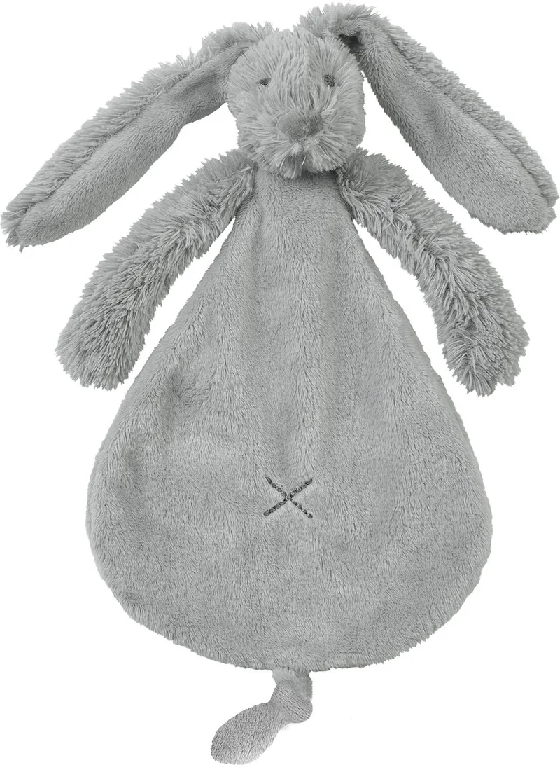 Konijn Richie Knuffeldoekje - Baby cadeau de Happy Horse en Gris – photo produit