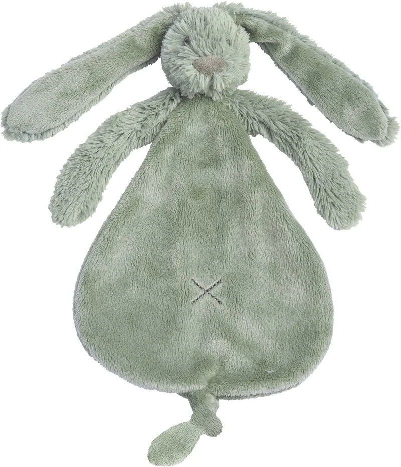 Konijn Richie Knuffeldoekje - Baby cadeau fra Happy Horse i Grøn – produktbillede