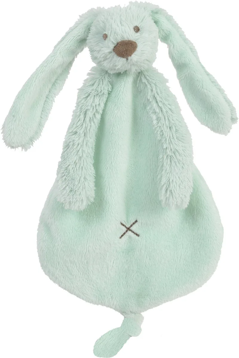 Konijn Richie Knuffeldoekje - Baby cadeau by Happy Horse in Lagoon groen – product photo