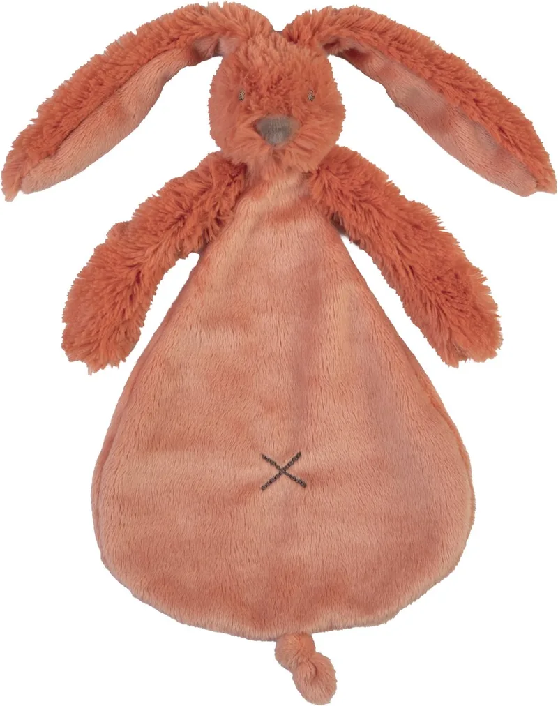 Konijn Richie Knuffeldoekje - Baby cadeau by Happy Horse in Orange – product photo