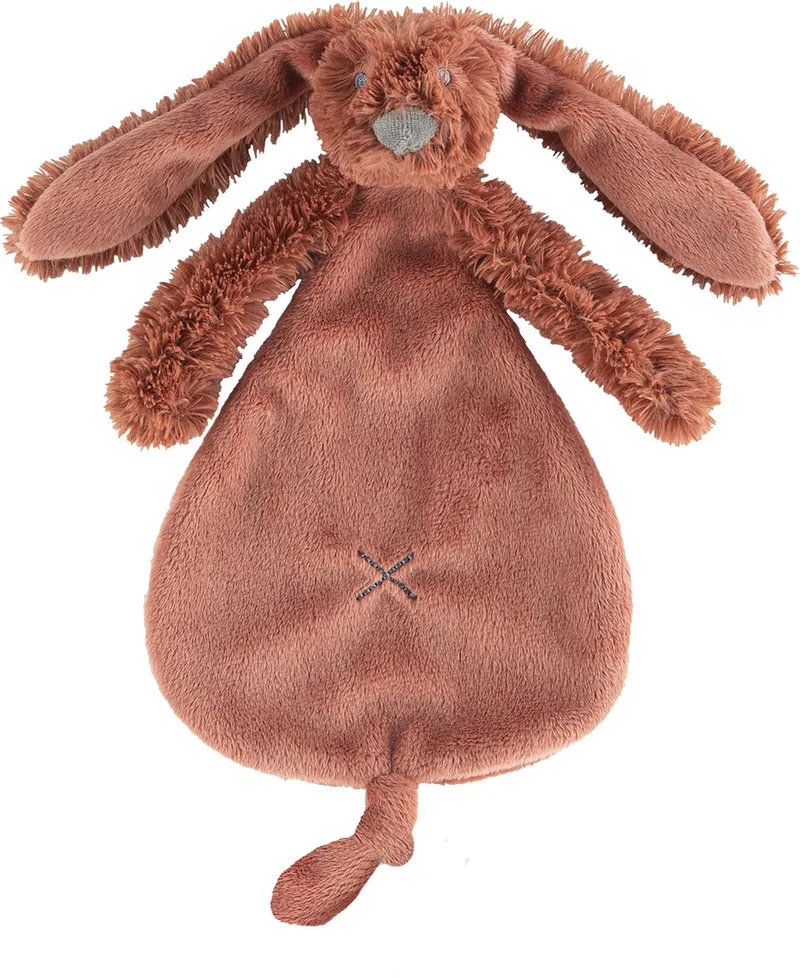 Konijn Richie Knuffeldoekje - Baby cadeau fra Happy Horse i Roestbruin – produktbillede