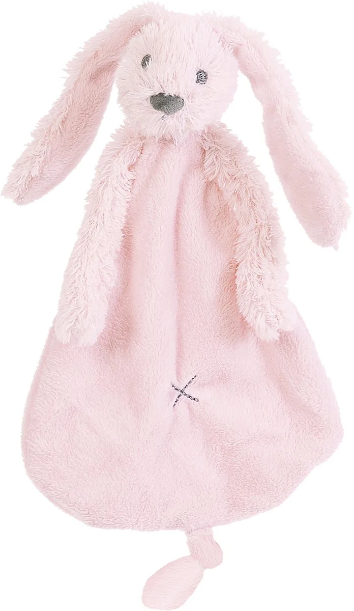 Konijn Richie Knuffeldoekje - Baby cadeau fra Happy Horse i Lyserød – produktbillede