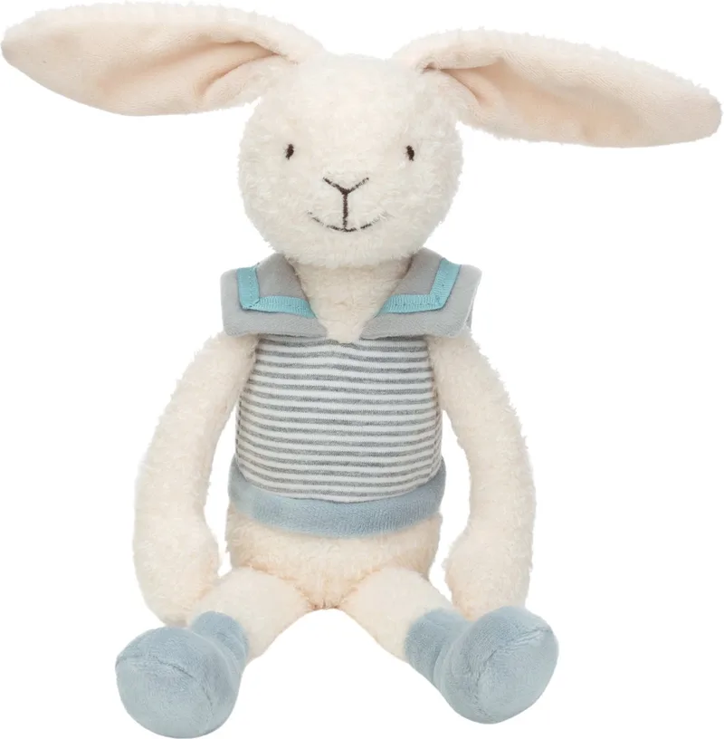 Konijn Rodi Knuffel 30 cm - Baby knuffel fra Happy Horse i Hvid, Blå – produktbillede
