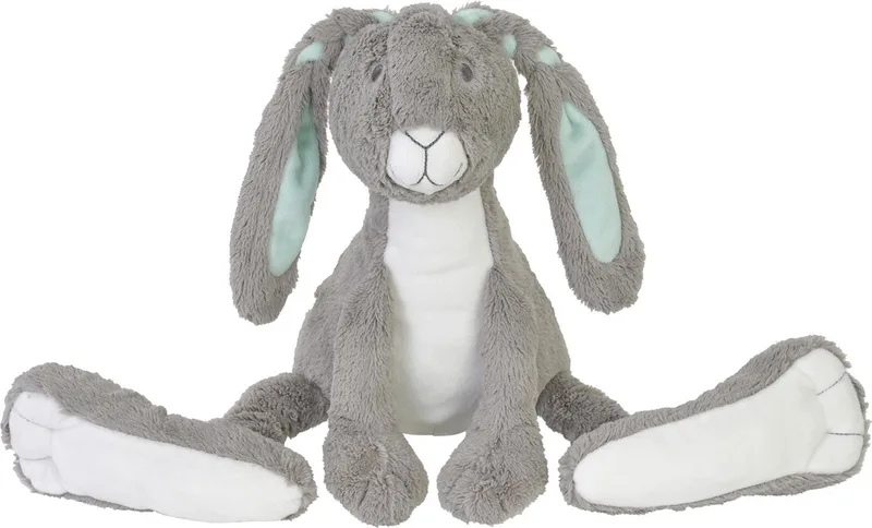 Konijn Twine Knuffel 42cm - Baby knuffel van Happy Horse in Grijs – productfoto