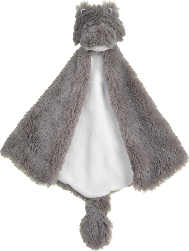 Krokodil Collin Knuffeldoekje - Baby cadeau van Happy Horse in Donkergrijs – productfoto