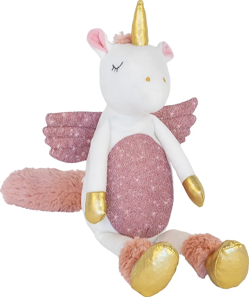 Magical Eenhoorn Knuffel 30cm - Wit/Roze - Baby knuffel by Happy Horse in White – product photo