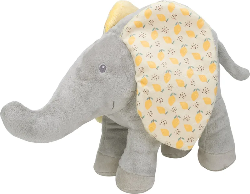 Olifant Emmett Knuffel 30 cm - Baby knuffel de Happy Horse en Gris, Jaune – photo produit
