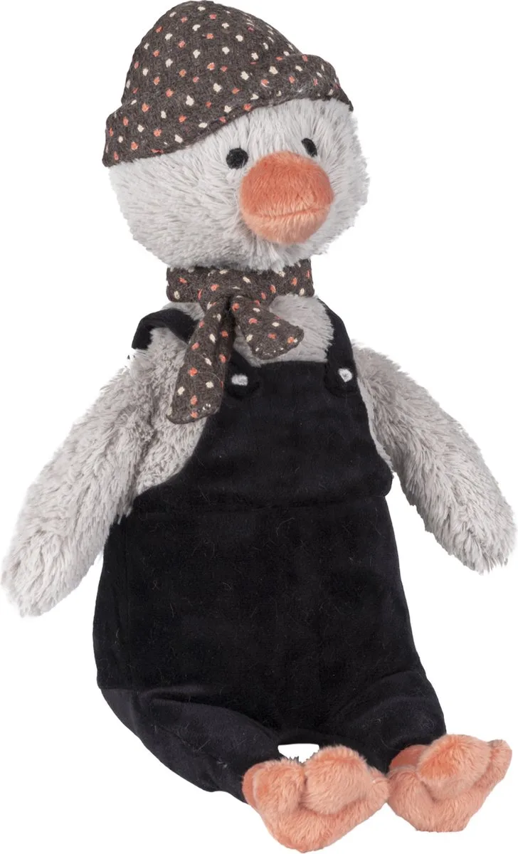 Pinguïn Polar Knuffel 37cm - Zwart/Grijs - Baby Knuffel van Happy Horse in Zwart, Grijs – productfoto
