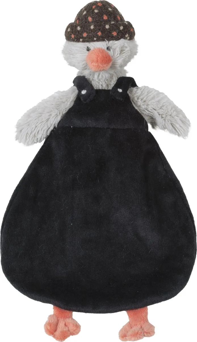 Pinguïn Polar Knuffeldoekje - Zwart/Grijs - Baby Cadeau van Happy Horse in Zwart, Grijs – productfoto