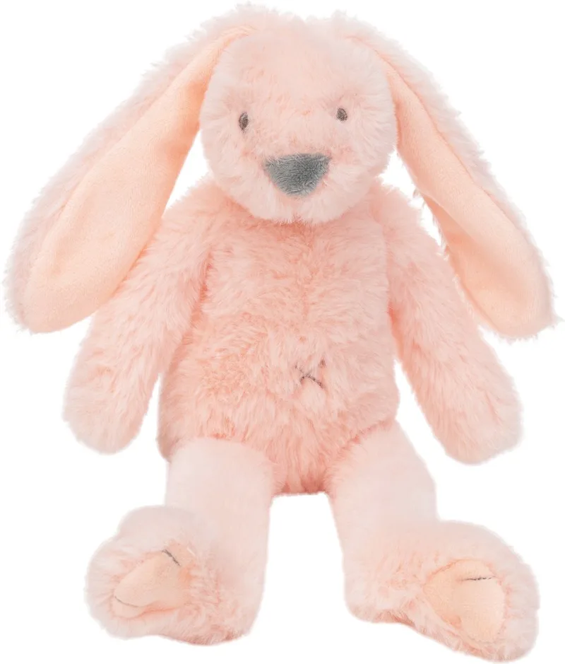 Recycled Konijn Richie Knuffel 28 cm - Baby knuffel van Happy Horse in Perzikroze – productfoto
