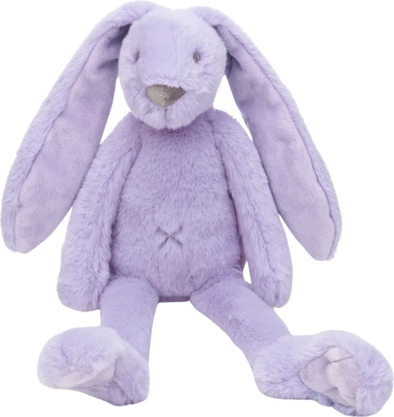 Recycled Konijn Richie Knuffel 38 cm - Baby knuffel fra Happy Horse i Lilla – produktbillede