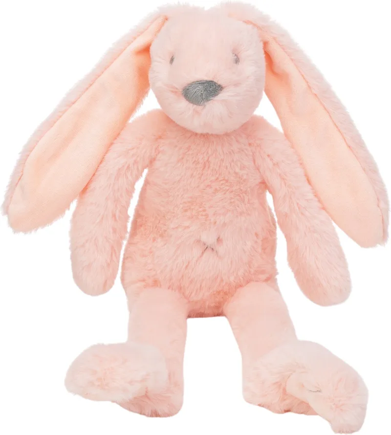 Recycled Konijn Richie Knuffel 38 cm - Baby knuffel by Happy Horse in Perzikroze – product photo