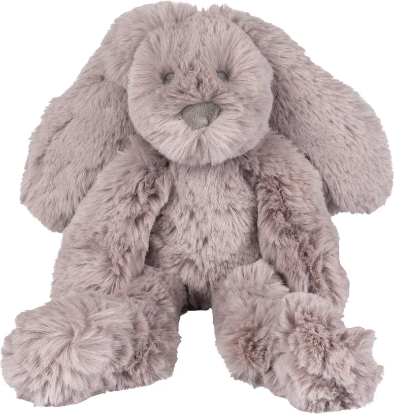 Recycled Konijn Rosa Knuffel 38cm - Baby knuffel de Happy Horse en Oud lila – photo produit
