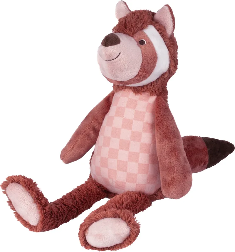 Rode Panda Pien Knuffel 36cm - Roestbruin/Roze - Baby Knuffel fra Happy Horse i Roestbruin, Lyserød – produktbillede