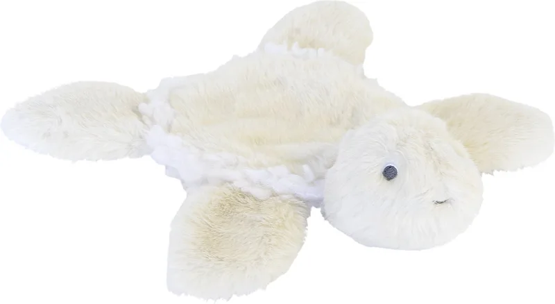 Schildpad Terry Knuffeldoekje - Baby cadeau fra Happy Horse i Ecru – produktbillede