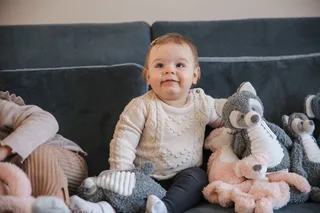 Stinkdier Knuffeldoekje - Baby cadeau fra Happy Horse i Lyserød – produktbillede 3 af 4